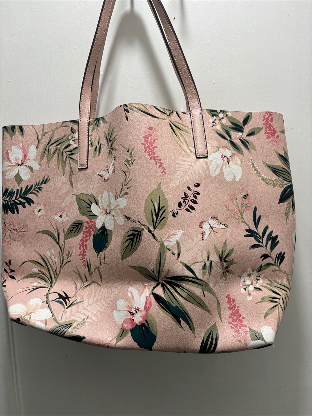 kate spade Pink Floral Tote with Matching Pouch - Picture 9 of 9